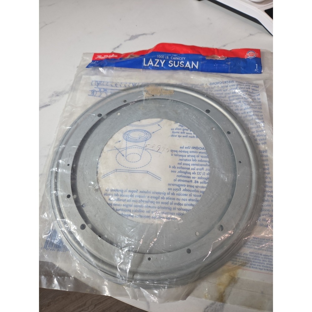 12-Inch Lazy Susan, 1000-Lb Load Capacity, Metal Made In USA
